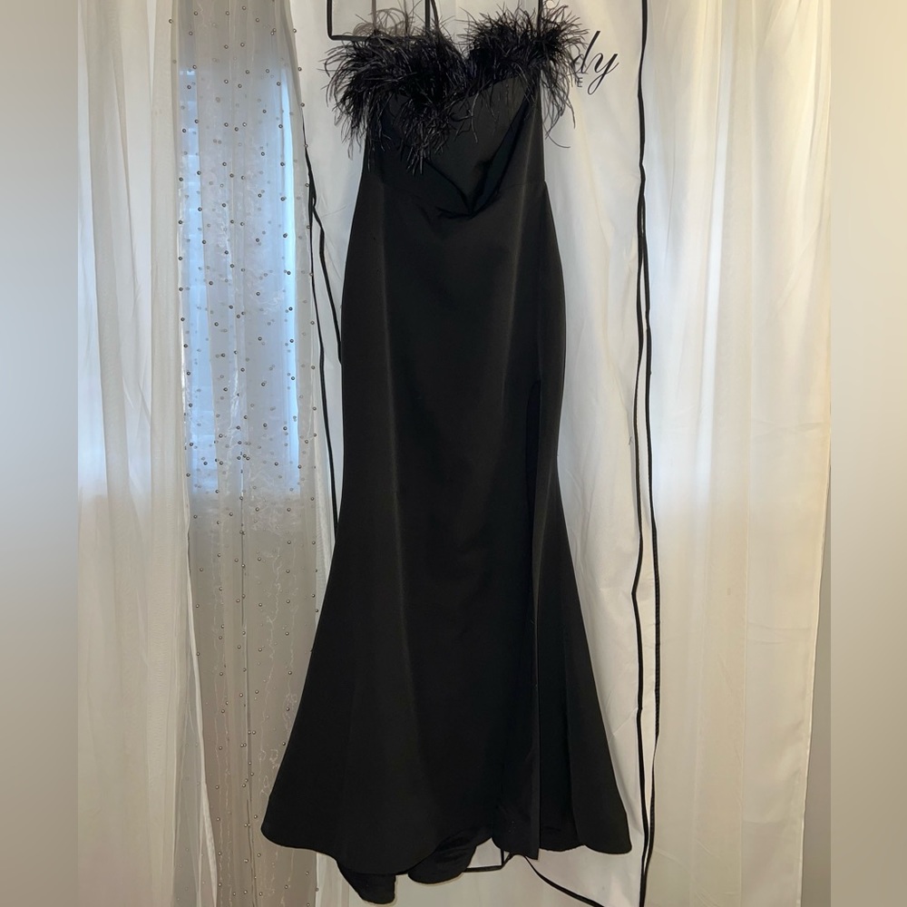 Sochi Gown - Black Feather